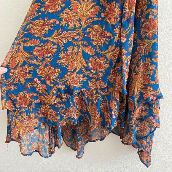 Anthropology Freya Halter Applique Mini Dress Size 12 - Picture 12 of 13